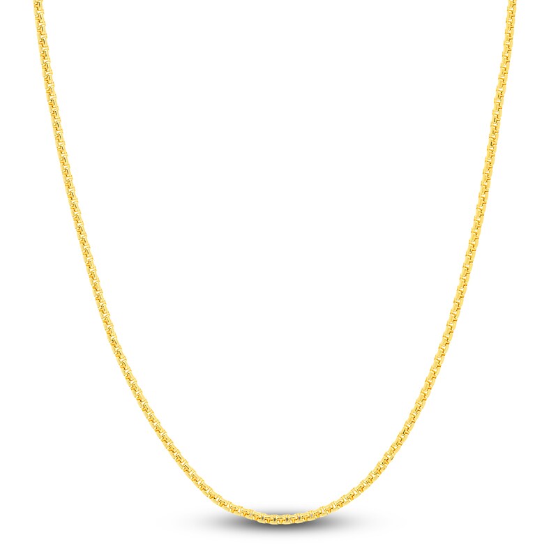 Main Image 1 of Solid Box Chain Necklace 18K Yellow Gold 20" 2.7mm