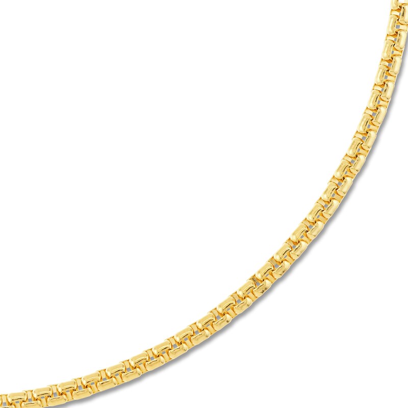 Main Image 2 of Solid Box Chain Necklace 18K Yellow Gold 20" 2.7mm