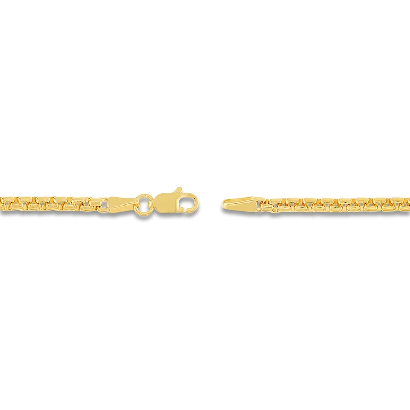 Main Image 3 of Solid Box Chain Necklace 18K Yellow Gold 20" 2.7mm
