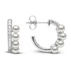 Thumbnail Image 2 of Yoko London Akoya Cultured Pearl Earrings 1/3 ct tw Diamonds 18K White Gold