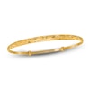 Thumbnail Image 1 of Diamond-Cut Bangle Bracelet 24K Yellow Gold