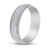 Thumbnail Image 2 of Milgrain Beveled Wedding Band 14K White Gold 8mm
