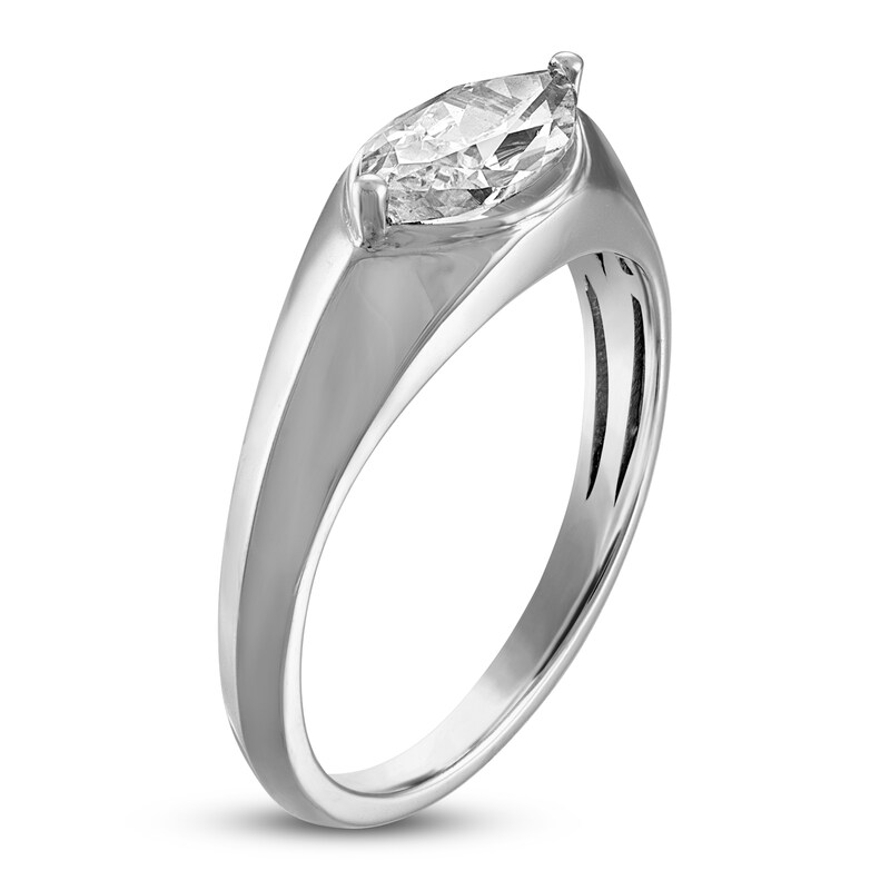 Main Image 2 of Marquise-Cut Diamond Solitaire Ring 3/4 ct tw 14K White Gold 6.4mm