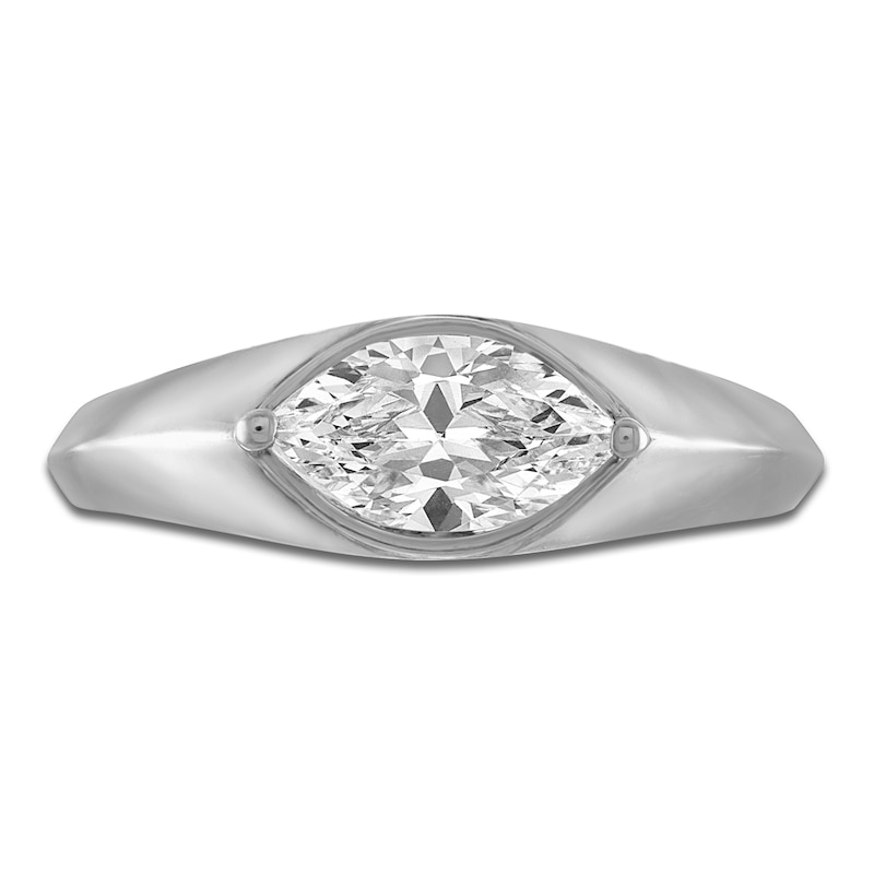 Main Image 3 of Marquise-Cut Diamond Solitaire Ring 3/4 ct tw 14K White Gold 6.4mm