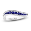 Thumbnail Image 1 of LALI Jewels Natural Blue Sapphire & Diamond Ring 1/5 ct tw 14K White Gold