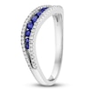 Thumbnail Image 2 of LALI Jewels Natural Blue Sapphire & Diamond Ring 1/5 ct tw 14K White Gold