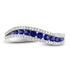 Thumbnail Image 3 of LALI Jewels Natural Blue Sapphire & Diamond Ring 1/5 ct tw 14K White Gold