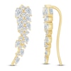 Thumbnail Image 0 of Pnina Tornai Pear-Shaped & Round Diamond Climber Earrings 1-1/2 ct tw 14K Yellow Gold