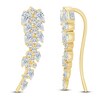 Thumbnail Image 0 of Pnina Tornai Pear-Shaped & Round Diamond Climber Earrings 1-1/2 ct tw 14K Yellow Gold