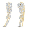 Thumbnail Image 1 of Pnina Tornai Pear-Shaped & Round Diamond Climber Earrings 1-1/2 ct tw 14K Yellow Gold