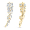 Thumbnail Image 2 of Pnina Tornai Pear-Shaped & Round Diamond Climber Earrings 1-1/2 ct tw 14K Yellow Gold