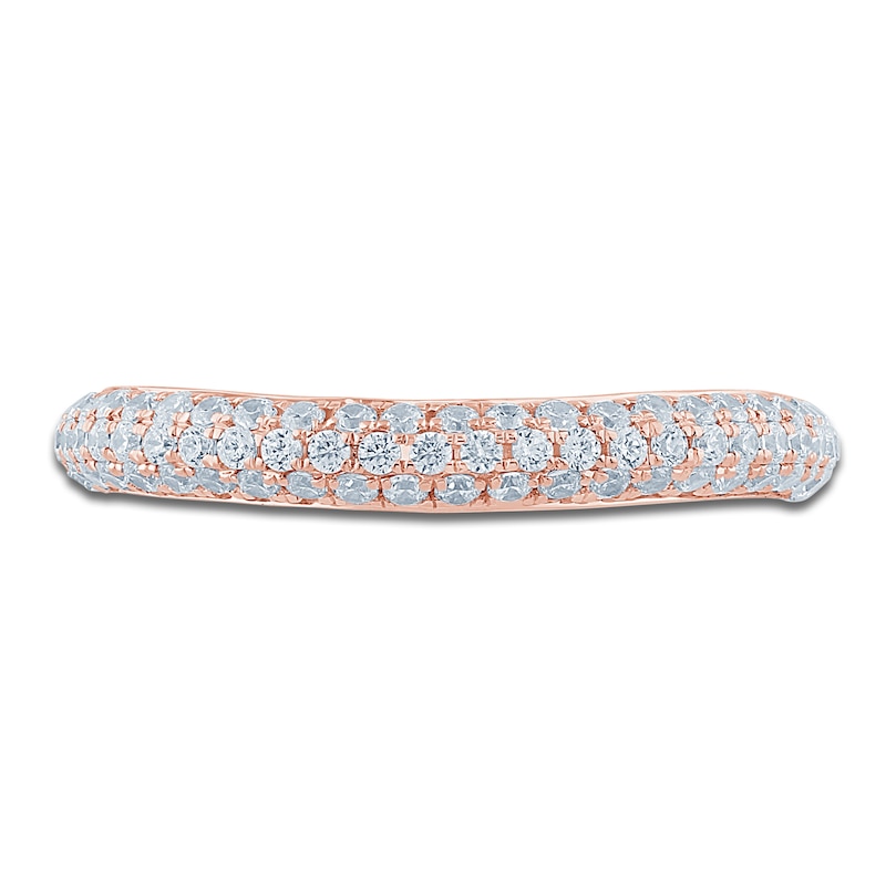 Main Image 3 of Pnina Tornai Diamond Three-Row Anniversary Ring 1/2 ct tw 14K Rose Gold