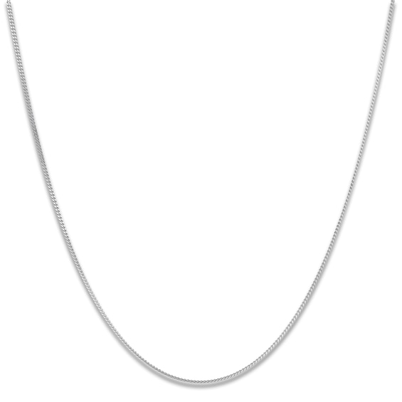 Solid Adjustable Diamond-Cut Curb Chain Necklace 1.4mm Sterling Silver 20"