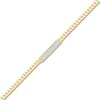 Thumbnail Image 2 of Diamond Bar Miami Cuban Curb Chain Bracelet 1/4 ct tw 10K Yellow Gold 7.5"