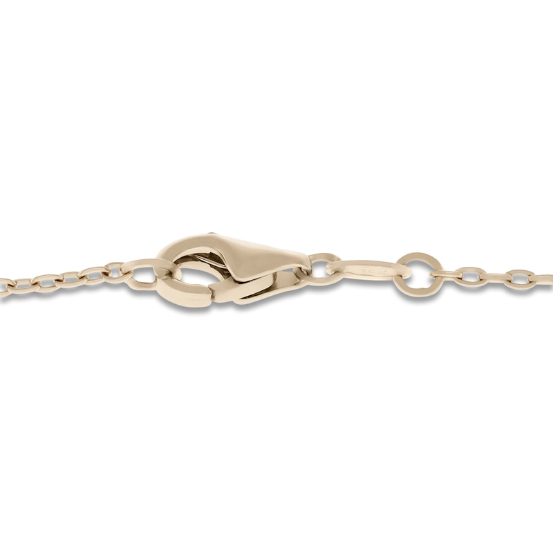 Main Image 3 of Italia D'Oro Bead Station Necklace 14K Yellow Gold 18"