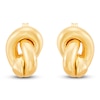 Thumbnail Image 1 of Polished Love Knot Stud Earrings 14K Yellow Gold