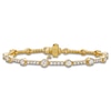 Thumbnail Image 1 of Blue Nile X Jared Diamond Station Tennis Bracelet 3 ct tw 14K Yellow Gold 7"