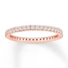 Thumbnail Image 1 of Previously Owned Diamond Eternity Band 1/2 ct tw Round-cut 14K Rose Gold