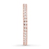 Thumbnail Image 3 of Previously Owned Diamond Eternity Band 1/2 ct tw Round-cut 14K Rose Gold