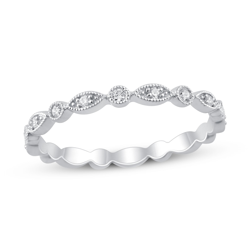 Main Image 1 of Previously Owned Diamond Eternity Band 1/5 ct tw Round 14K White Gold