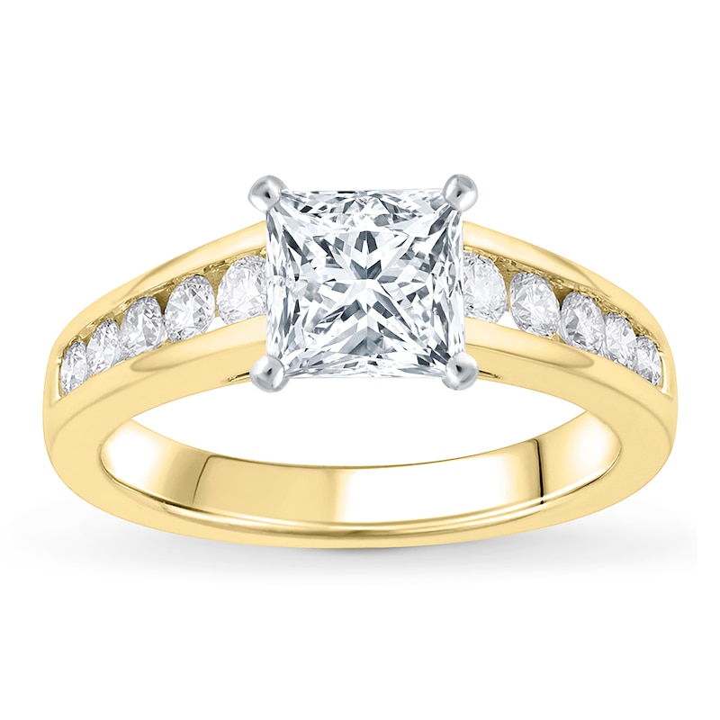 Main Image 3 of Previously Owned Diamond Engagement Ring Setting 1/2 ct tw Round 14K Yellow Gold