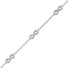 Thumbnail Image 2 of Previously Owned Diamond Bracelet 1/8 ct tw 10K White Gold 7"