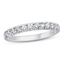 Previously Owned Diamond Anniversary Ring 1/2 ct tw Round 14K White Gold