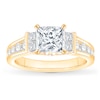 Thumbnail Image 3 of Previously Owned Diamond Engagement Ring Setting 7/8 ct tw Princess 14K Yellow Gold