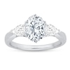 Thumbnail Image 3 of Previously Owned Diamond Ring Setting 5/8 ct tw Pear-shaped 14K White Gold