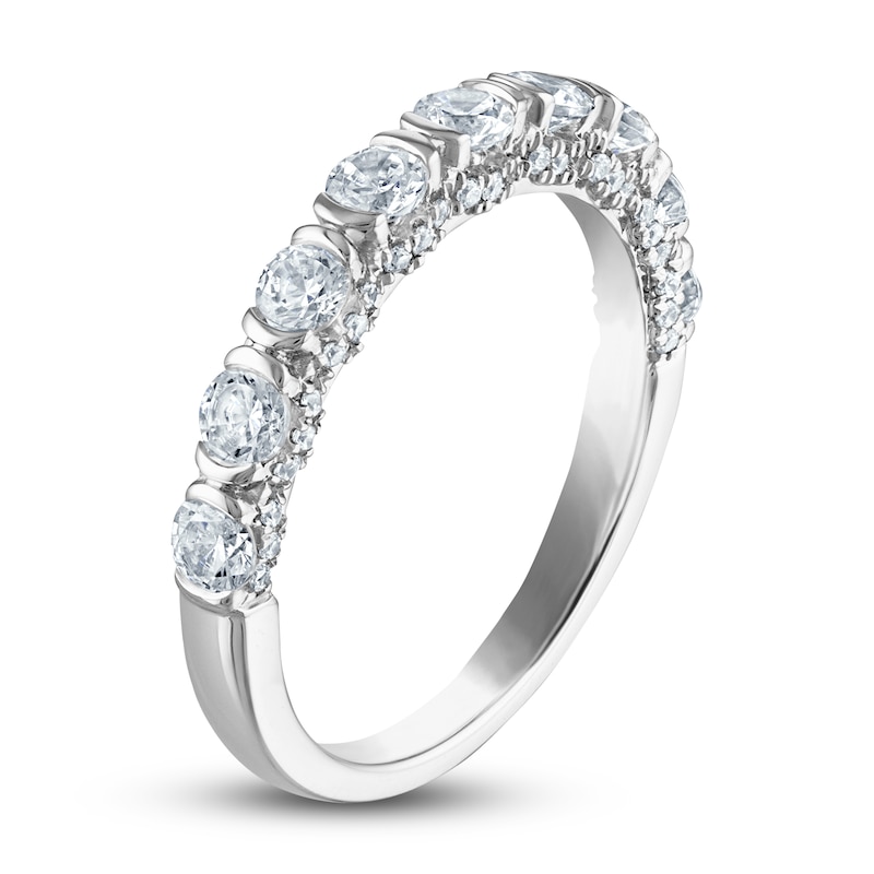Main Image 2 of Previously Owned Diamond Anniversary Ring 1 ct tw Round 14K White Gold