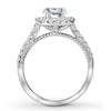 Thumbnail Image 2 of Previously Owned Diamond Engagement Ring Setting 1/2 ct tw Round 14K White Gold