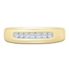 Thumbnail Image 3 of Previously Owned Men's Diamond Wedding Band 1/5 ct tw 14K Yellow Gold