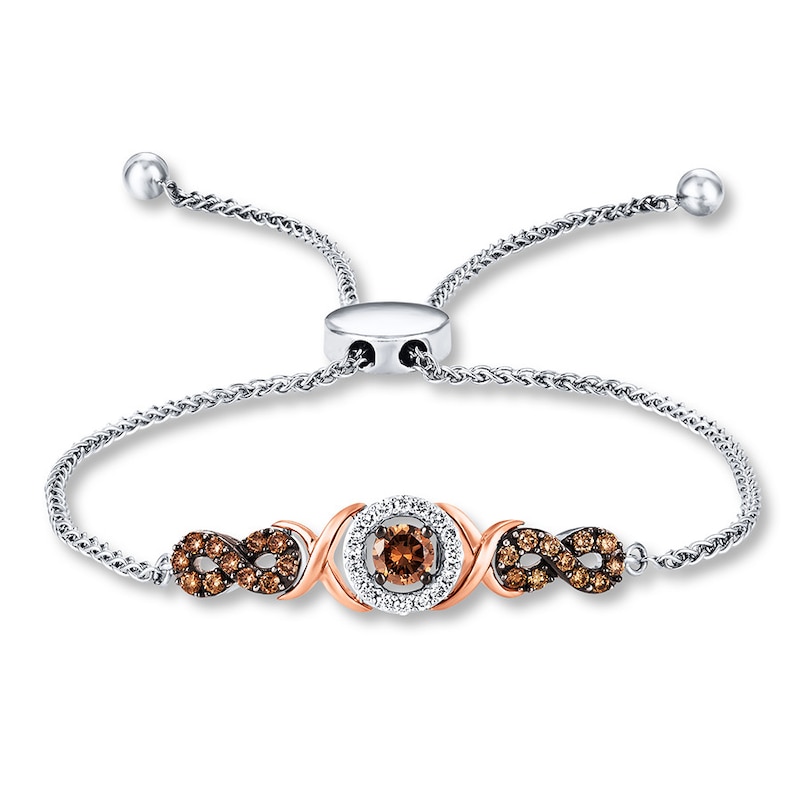 Main Image 1 of Previously Owned Le Vian Chocolate Diamonds Bracelet 5/8 ct tw 14K Two-Tone Gold