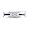 Thumbnail Image 3 of Previously Owned Men's Wedding Band 1/3 ct tw Diamonds 10K White Gold