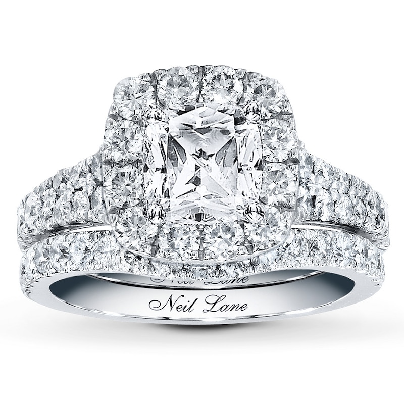 Main Image 3 of Previously Owned Neil Lane Bridal Setting 1-5/8 ct tw Diamonds 14K White Gold
