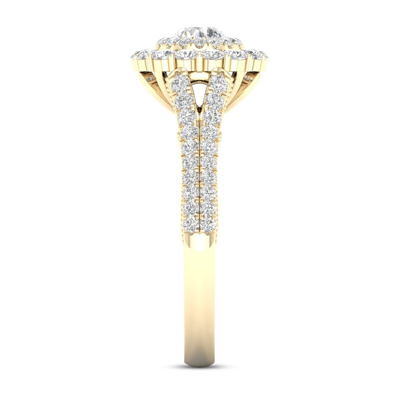 Main Image 3 of Previously Owned Diamond Engagement Ring 1 ct tw Round 14K Yellow Gold