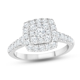 Previously Owned Diamond Engagement Ring 1 ct tw Round 14K White Gold