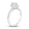 Thumbnail Image 2 of Previously Owned Royal Asscher Diamond Engagement Ring 1 ct tw Pear-shaped/Round 14K White Gold