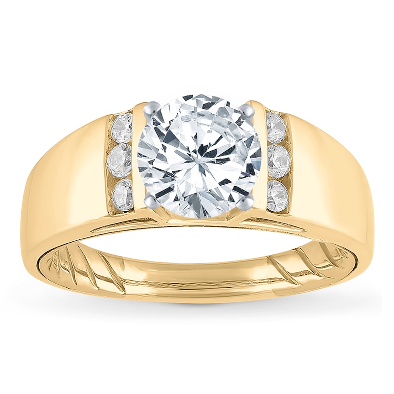 Main Image 3 of Previously Owned Diamond Engagement Ring Setting 1/5 ct tw Round 14K Yellow Gold