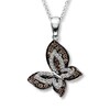 Thumbnail Image 1 of Previously Owned Le Vian Chocolate Diamonds 5/8 ct tw Butterfly Necklace 14K Vanilla Gold