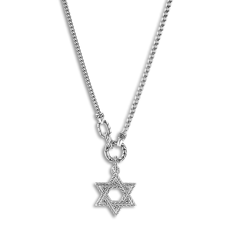 Main Image 1 of Previously Owned John Hardy Solid Star of David Necklace Sterling Silver 26"