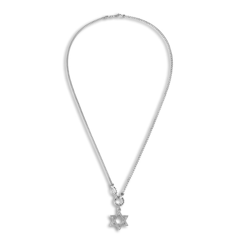 Main Image 2 of Previously Owned John Hardy Solid Star of David Necklace Sterling Silver 26"
