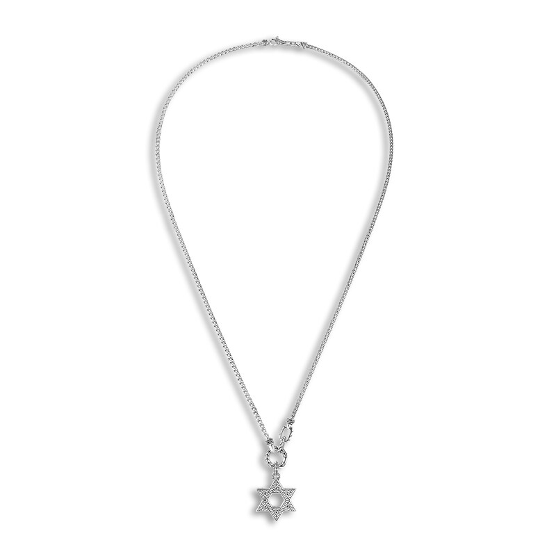 Main Image 3 of Previously Owned John Hardy Solid Star of David Necklace Sterling Silver 26"