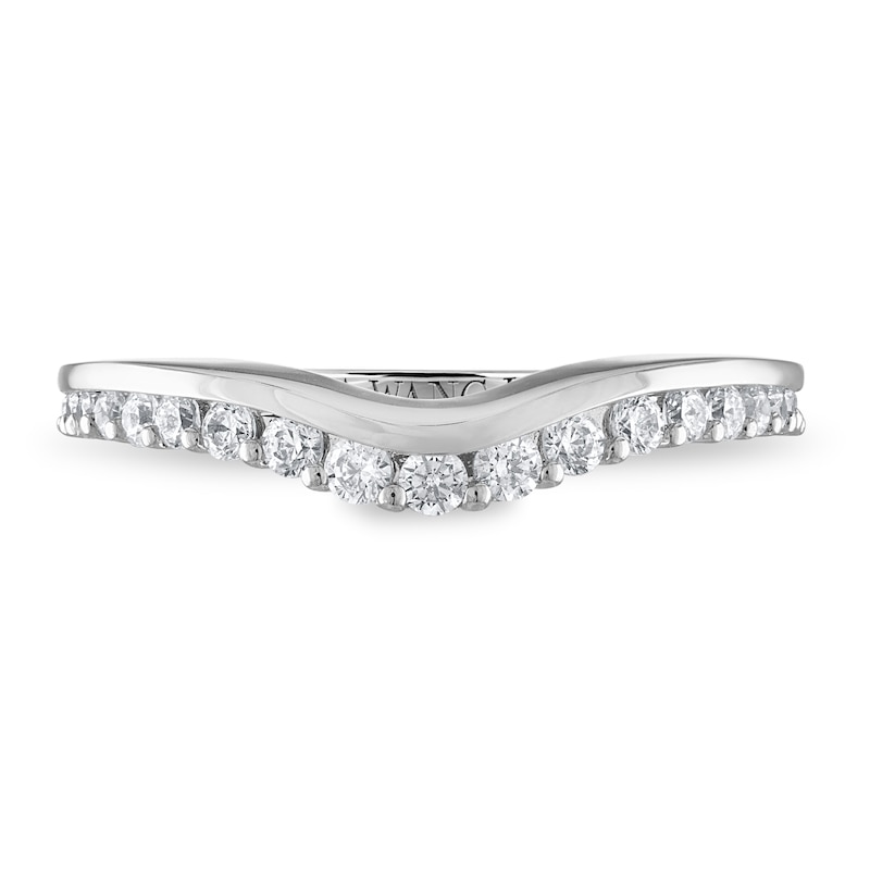 Main Image 3 of Previously Owned Vera Wang WISH Diamond Wedding Band 1/3 ct tw Round 14K White Gold