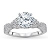 Thumbnail Image 3 of Previously Owned Diamond Engagement Ring Setting 1/2 ct tw Round 14K White Gold