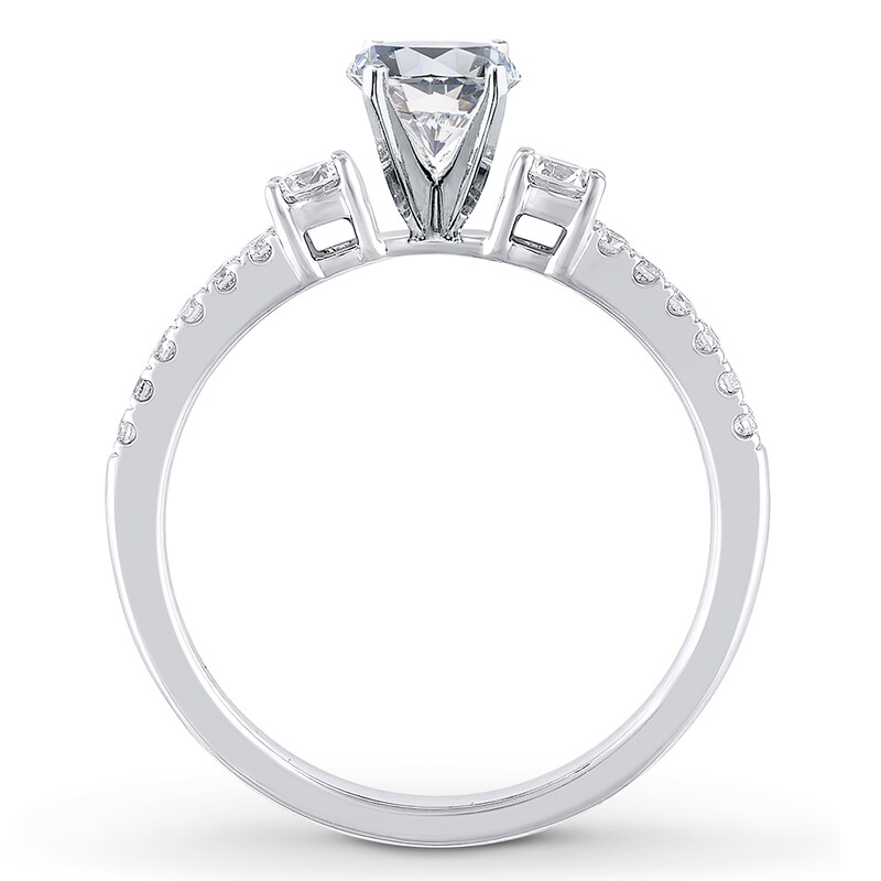 Main Image 2 of Previously Owned Diamond Engagement Ring Setting 1/3 ct tw Round 14K White Gold