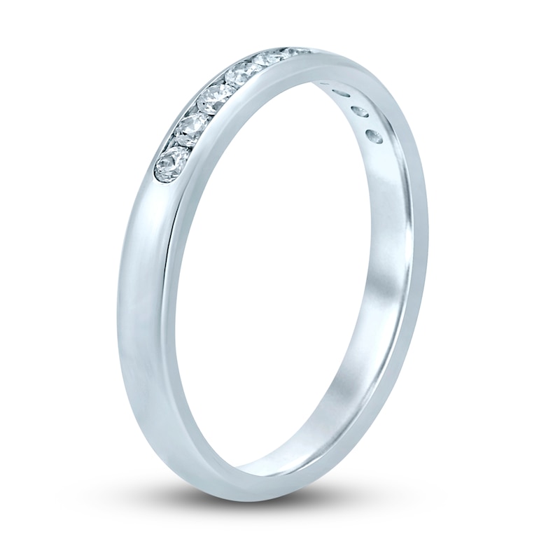 Main Image 2 of Previously Owned Diamond Anniversary Ring 1/4 ct tw Round 14K White Gold