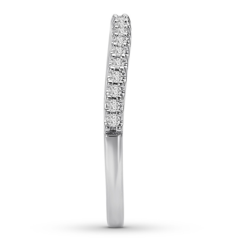 Main Image 3 of Previously Owned Diamond Anniversary Band 1/6 ct tw Round-cut 14K White Gold