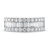 Thumbnail Image 3 of Previously Owned Diamond Anniversary Band 1 5/8 ct tw Round/Baguette 14K White Gold