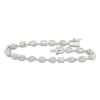 Thumbnail Image 1 of Previously Owned Emerald, Pear, Marquise & Oval-Cut Lab-Grown Diamond Tennis Bracelet 5 ct tw 14K White Gold